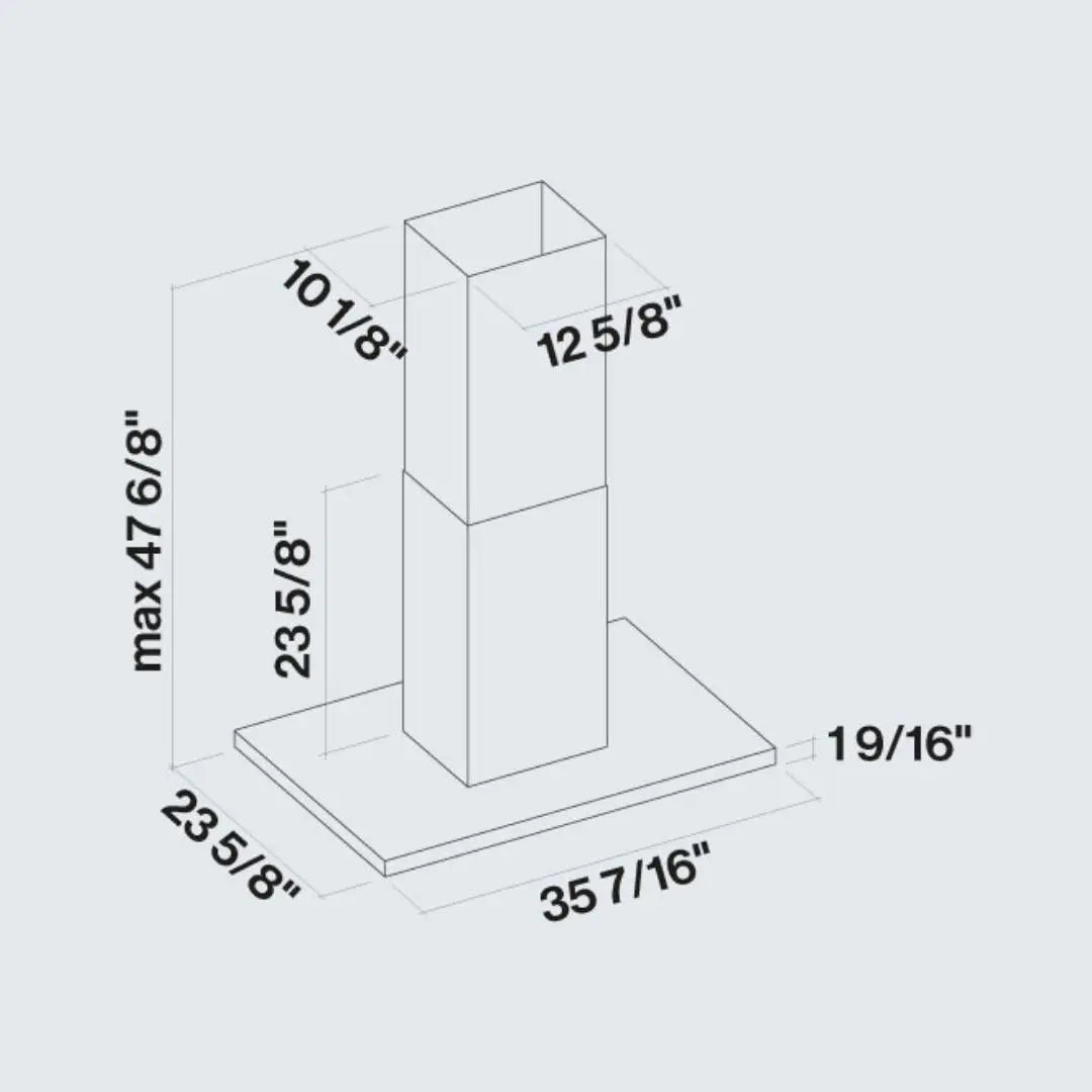 Campana Lumen Isla 90cm inox FALMEC - jamesandstevenmx