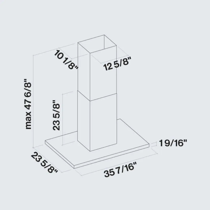 Campana Lumen Isla 90cm inox FALMEC - jamesandstevenmx