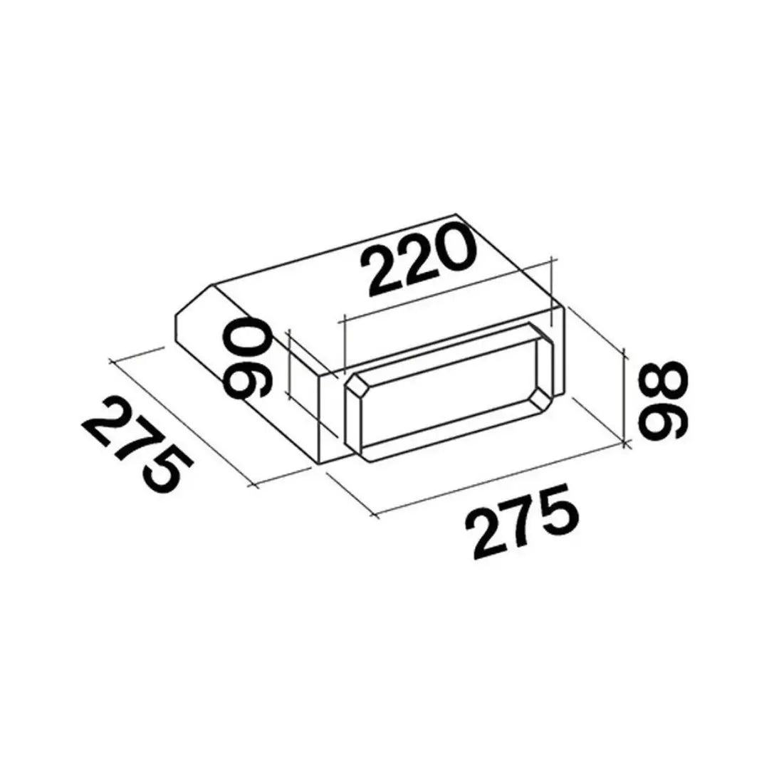 Kit transportador de aire para salida Unión rectangular FALMEC - jamesandstevenmx