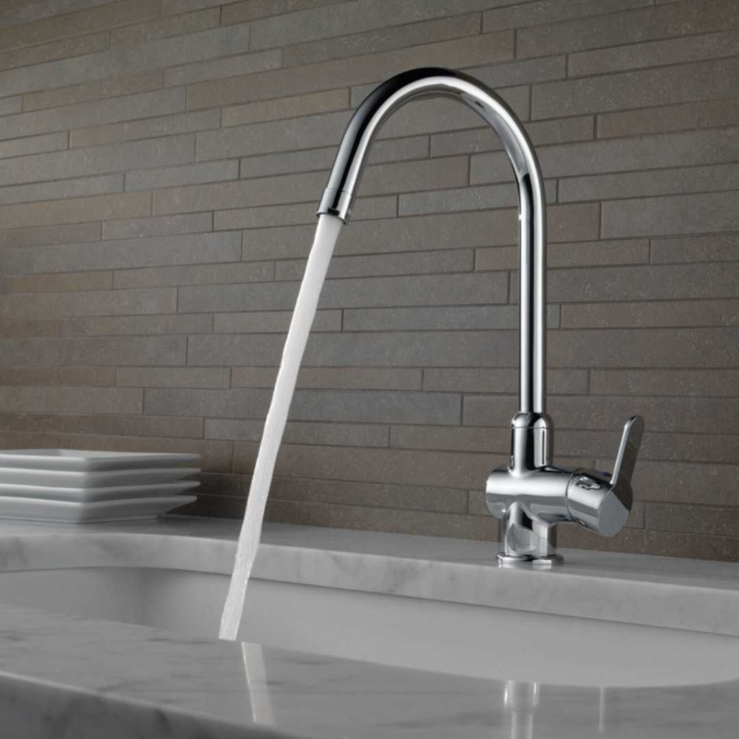 Grifo de Cocina Monomando Delta Cromo de Alto Alcance 5.3 cm 2.09" DELTA 23001