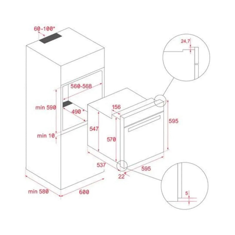 Horno Electrico Multifunción SurroundTemp Negro Maestro HLB TEKA - jamesandstevenmx