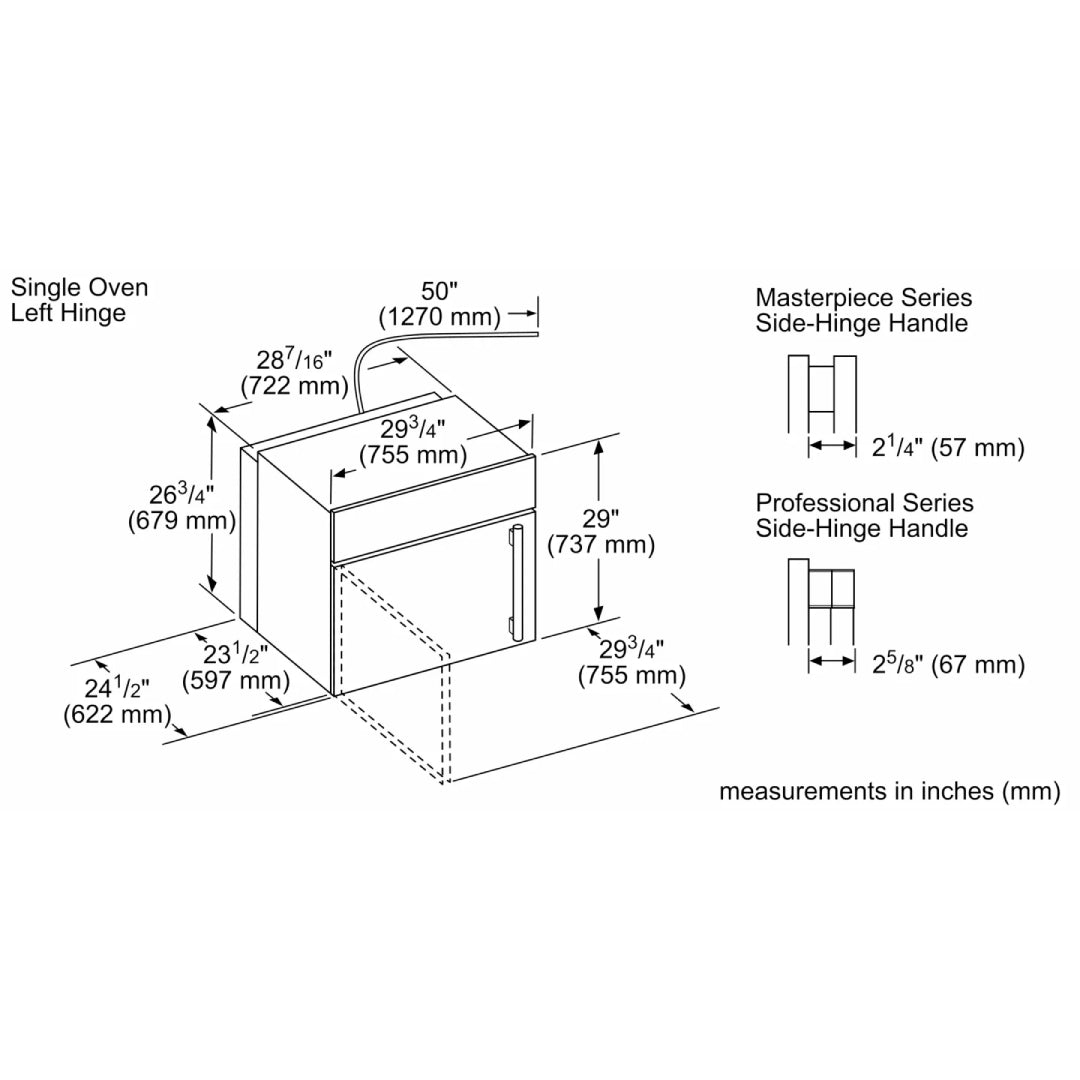 Horno de Pared Simple Masterpiece® 30" Thermador - jamesandstevenmx