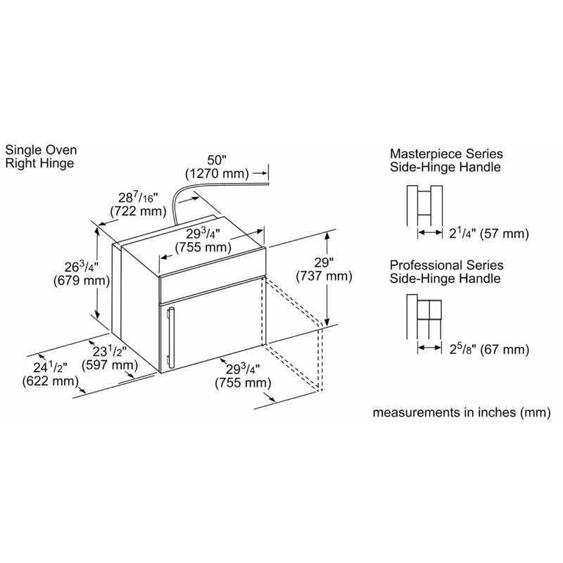 Horno de Pared Simple Masterpiece® 30" Thermador - jamesandstevenmx