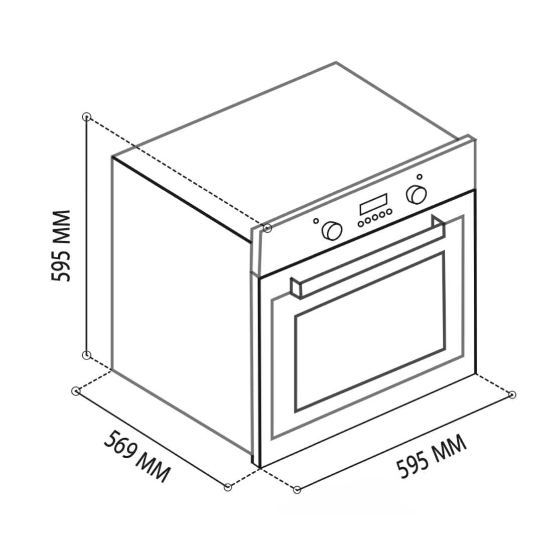 Horno eléctrico asistido a vapor 60cm TECNOLAM