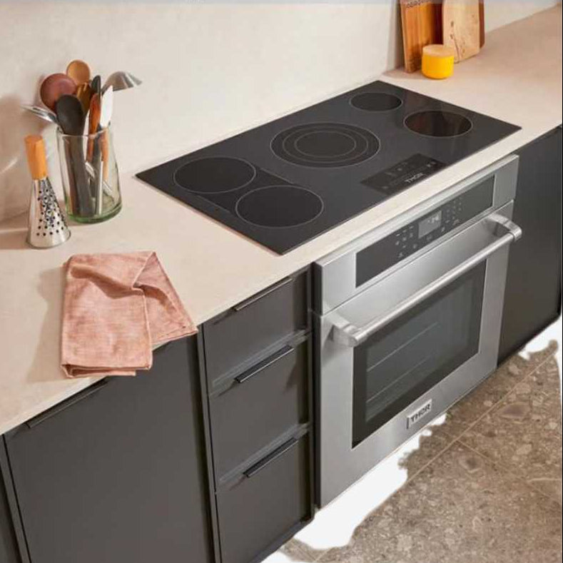 Horno eléctrico profesional Acero inoxidable 76.20 cm 30″ THOR HEW3001