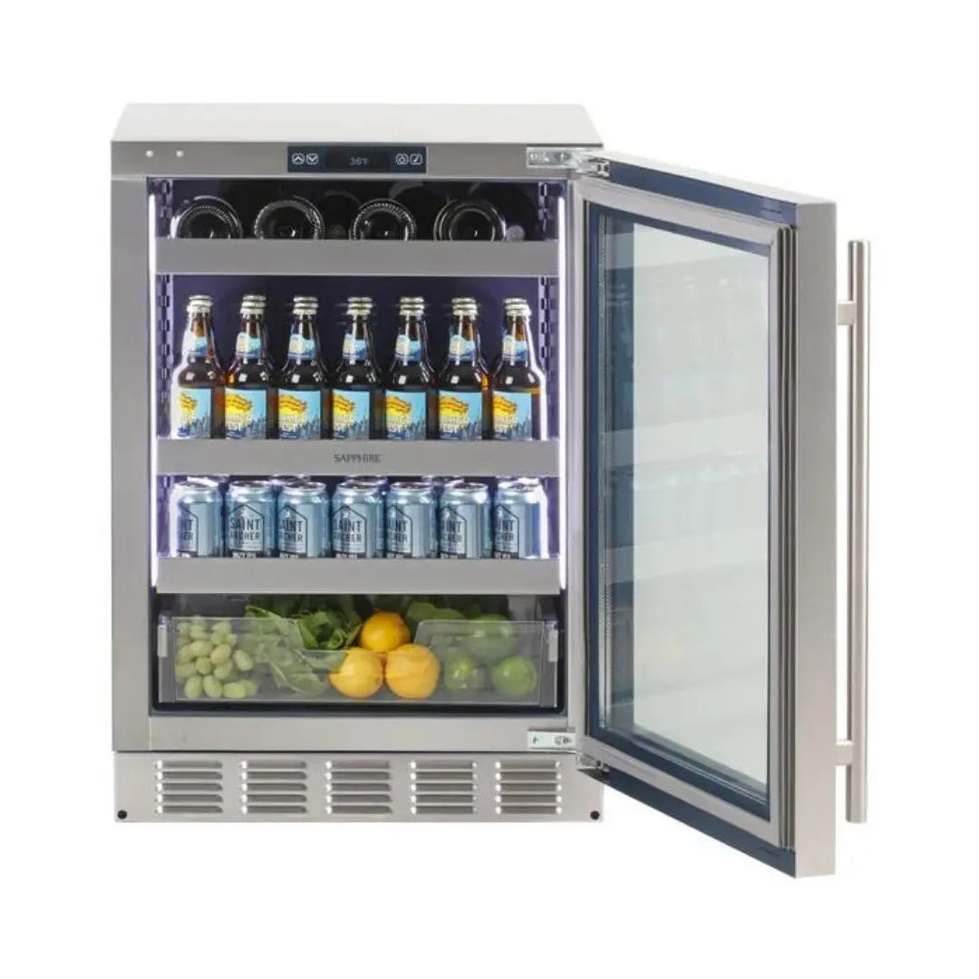 Centro de bebidas Acero inoxidable 24" SAPPHIRE - jamesandstevenmx