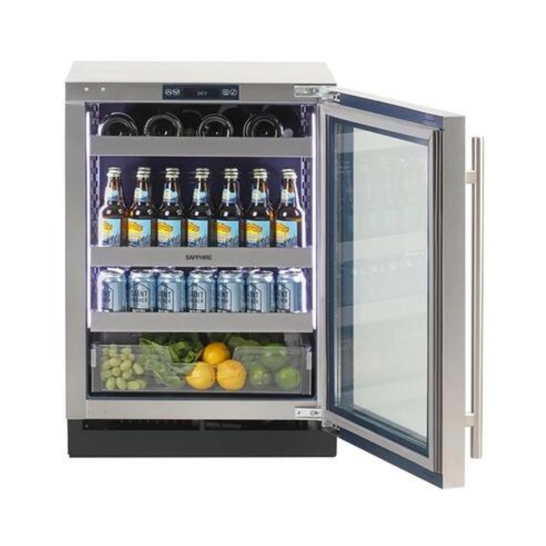 Refrigerador Sapphire 24" Acero inoxidable SR24SS