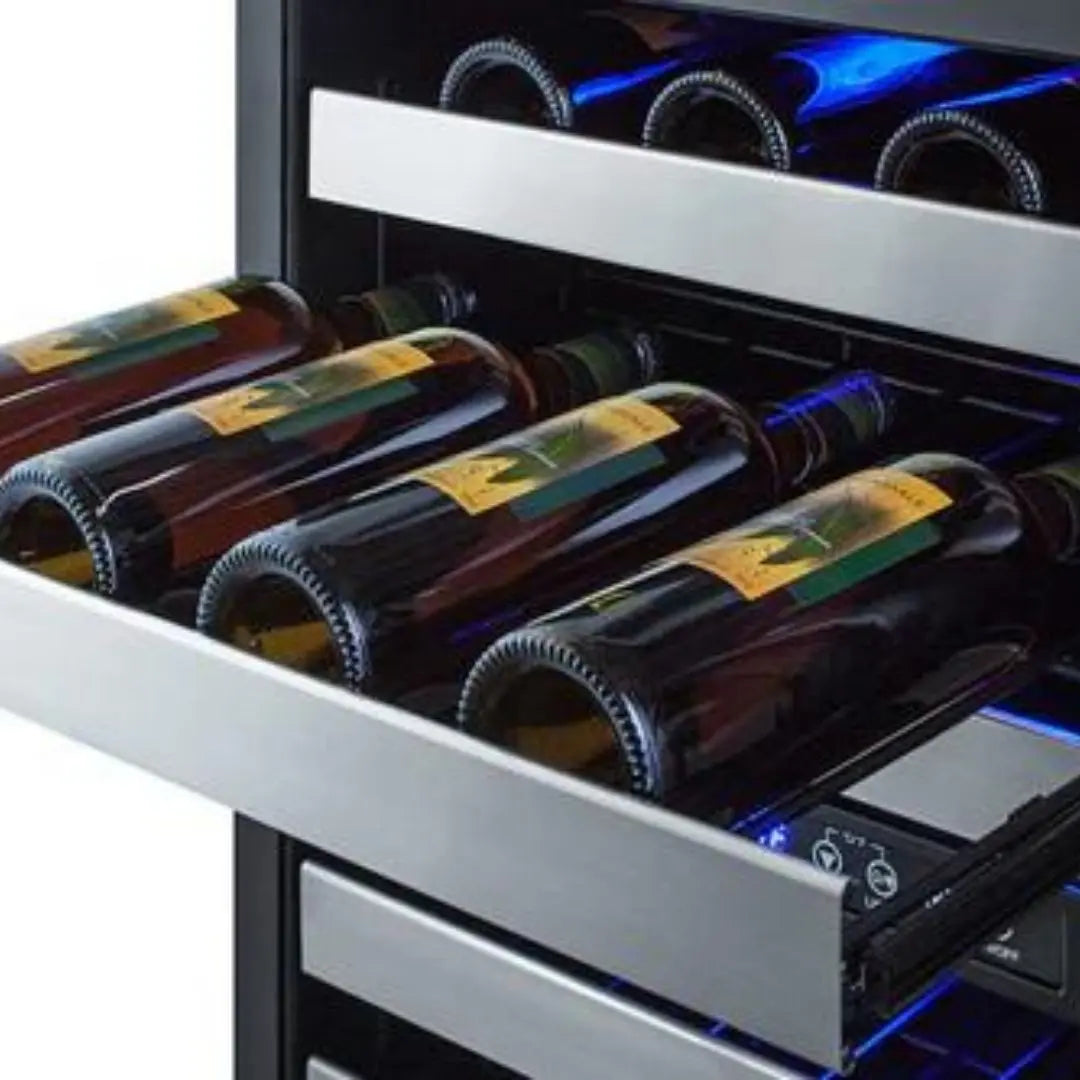 Cava de vinos 24" Dual Panelable SUMMIT - jamesandstevenmx