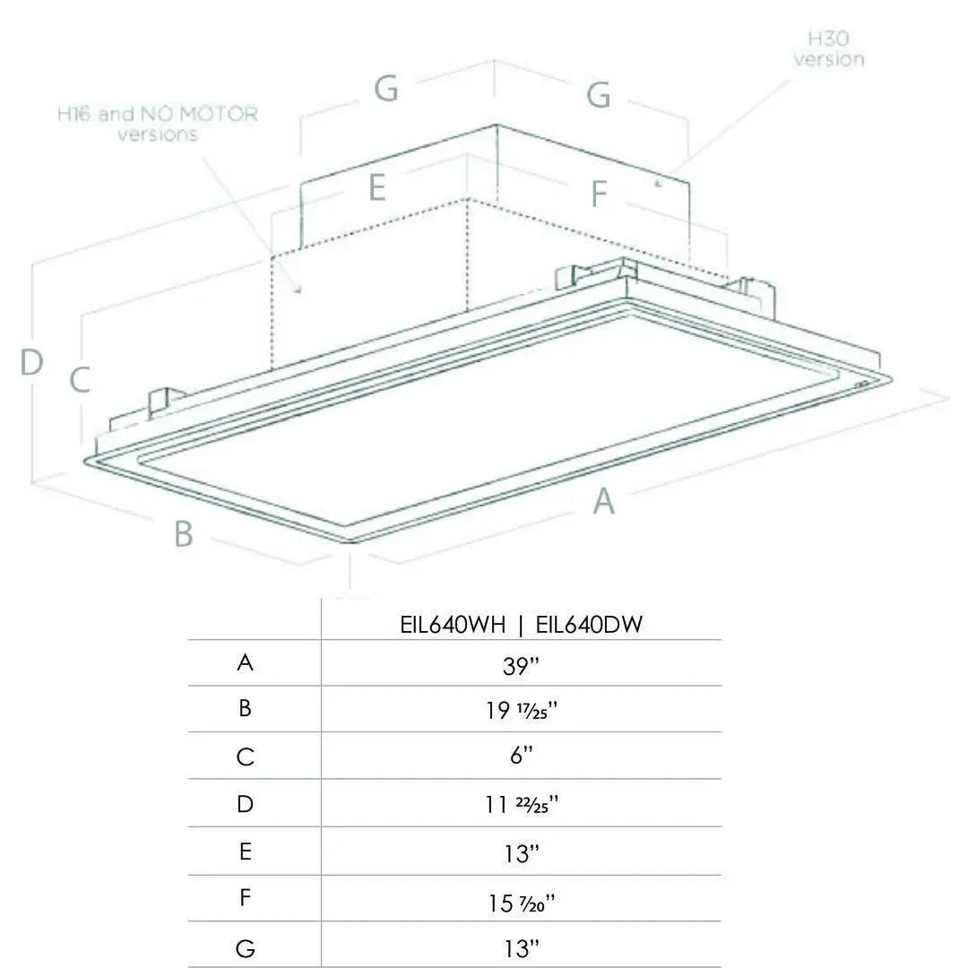 Campana de techo panelable ELICA - jamesandstevenmx