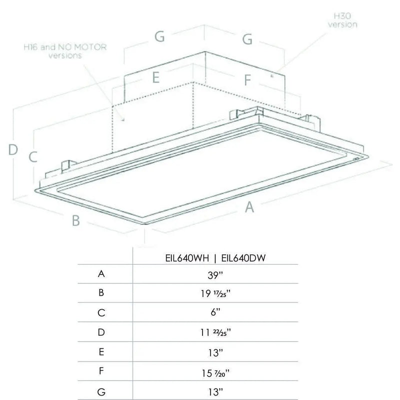 Campana de techo panelable ELICA - jamesandstevenmx