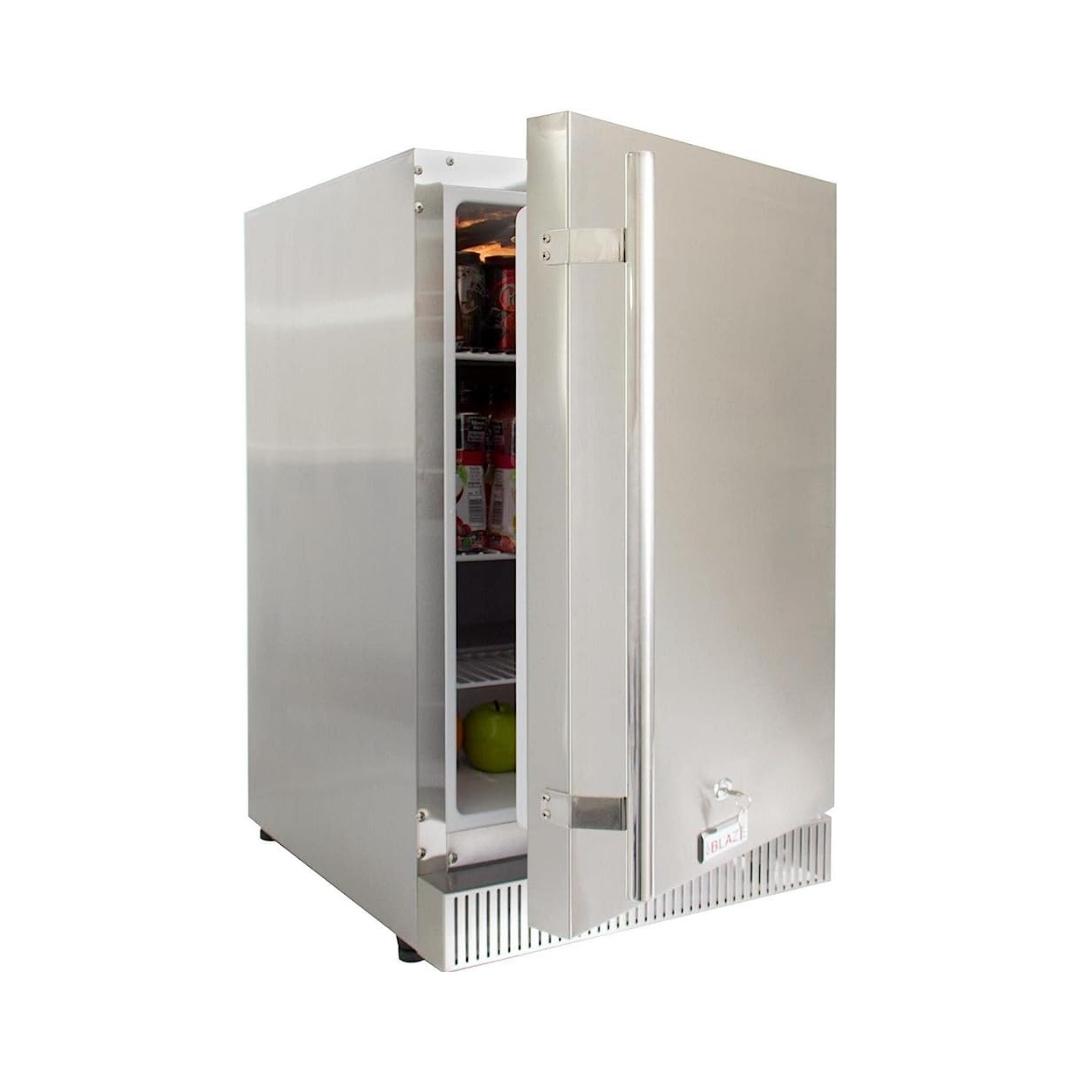 Refrigerador compacto de acero inoxidable para exteriores, aprobado por UL BLZ-SSRF-40DH Blaze 4.1 Cu. Pie.