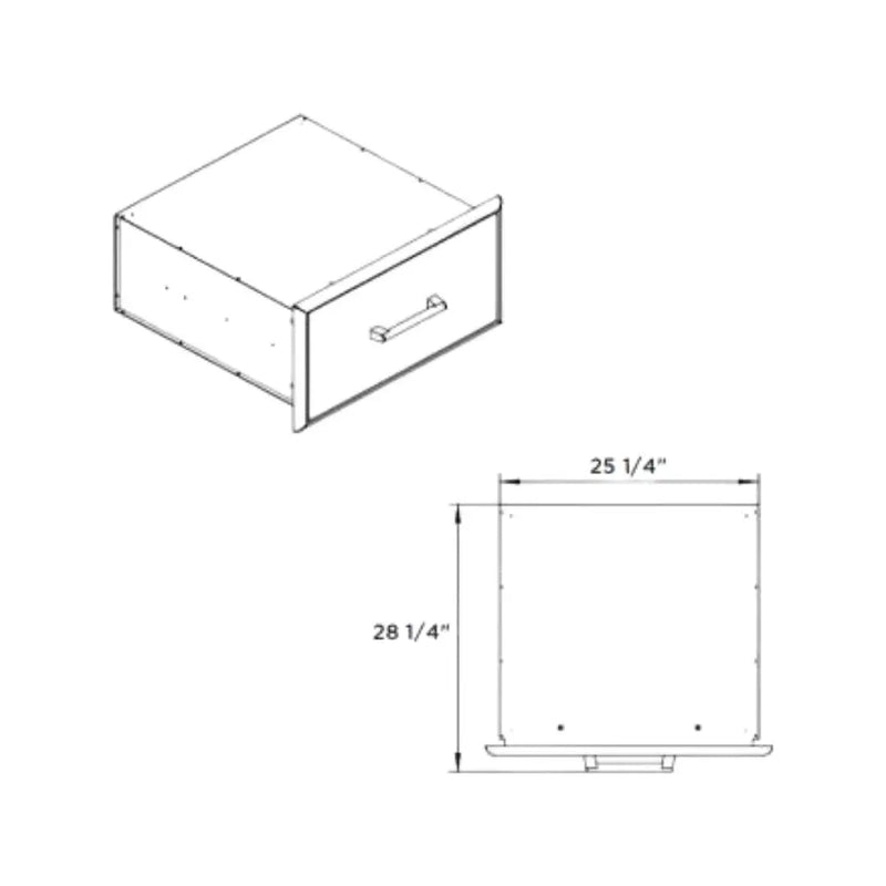 Cajón de Almacenamiento 28" COYOTE - jamesandstevenmx