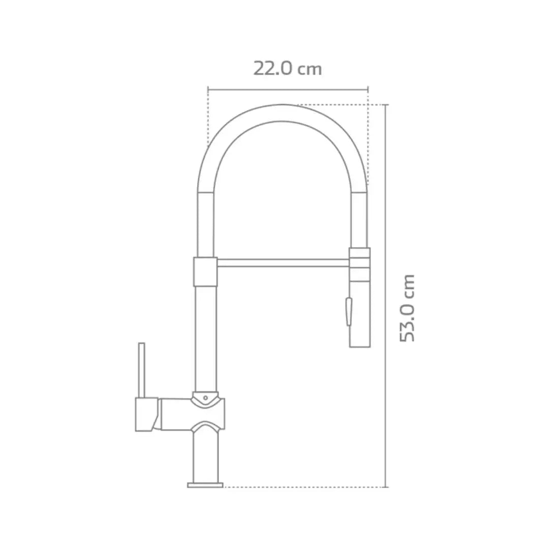 Mezcladora monomando minimalista Blanco KELE - jamesandstevenmx