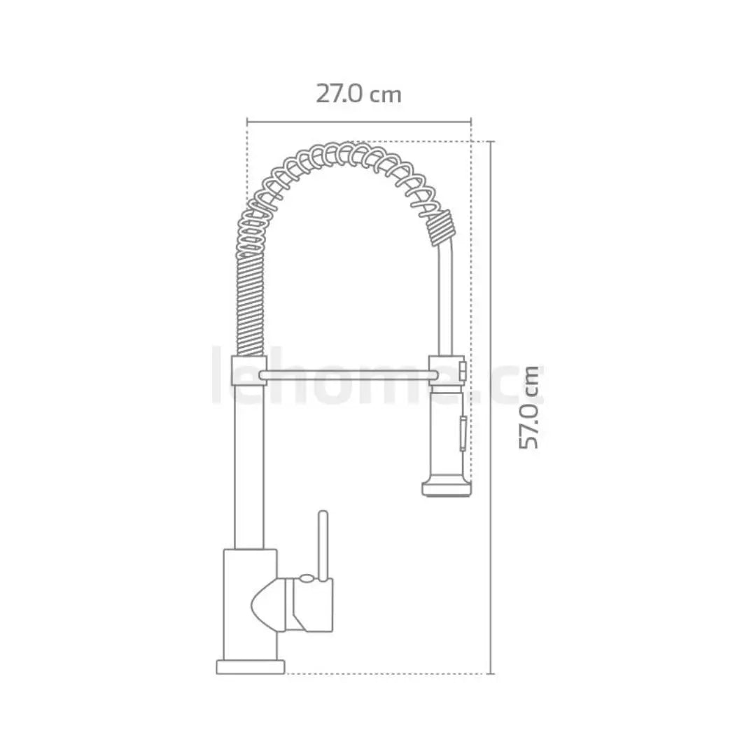 Mezcladora monomando minimalista Acero Inox KELE - jamesandstevenmx