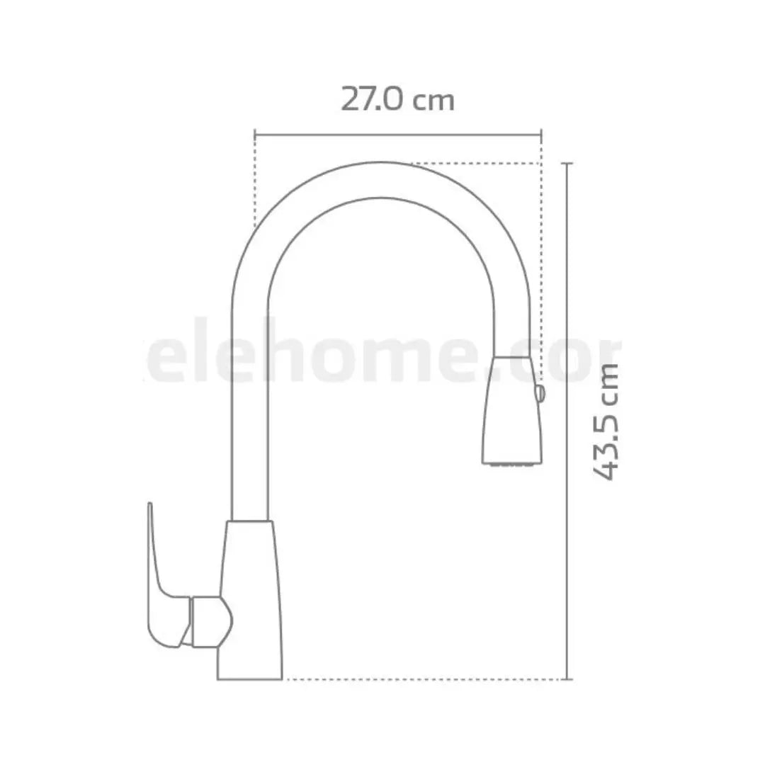 Mezcladora monomando para fregadero. SERIE INOX 304 KSS1232