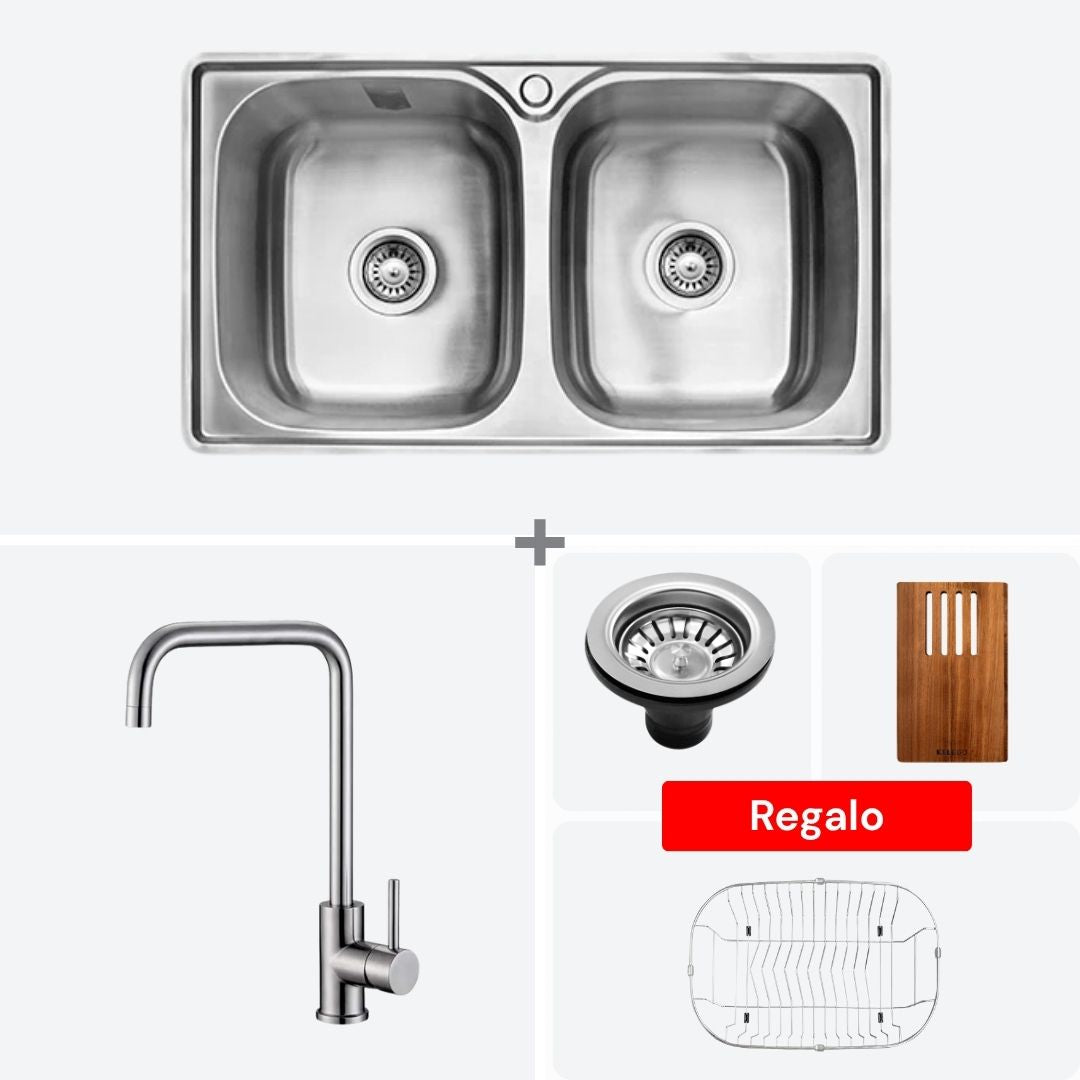 Kit Tarja + Llave Monomando + Accesorios Kele Go 1  83.8 cm 33" KELE KTD3319 KSS1103A