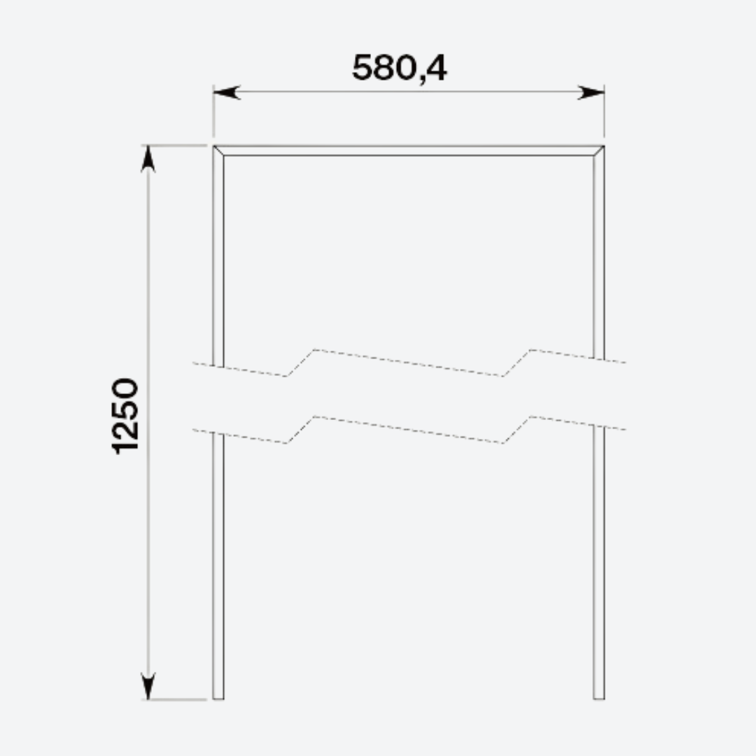 Kit de extensión para campana H1250 142cm 55.91" FALMEC KACL.1027#HF