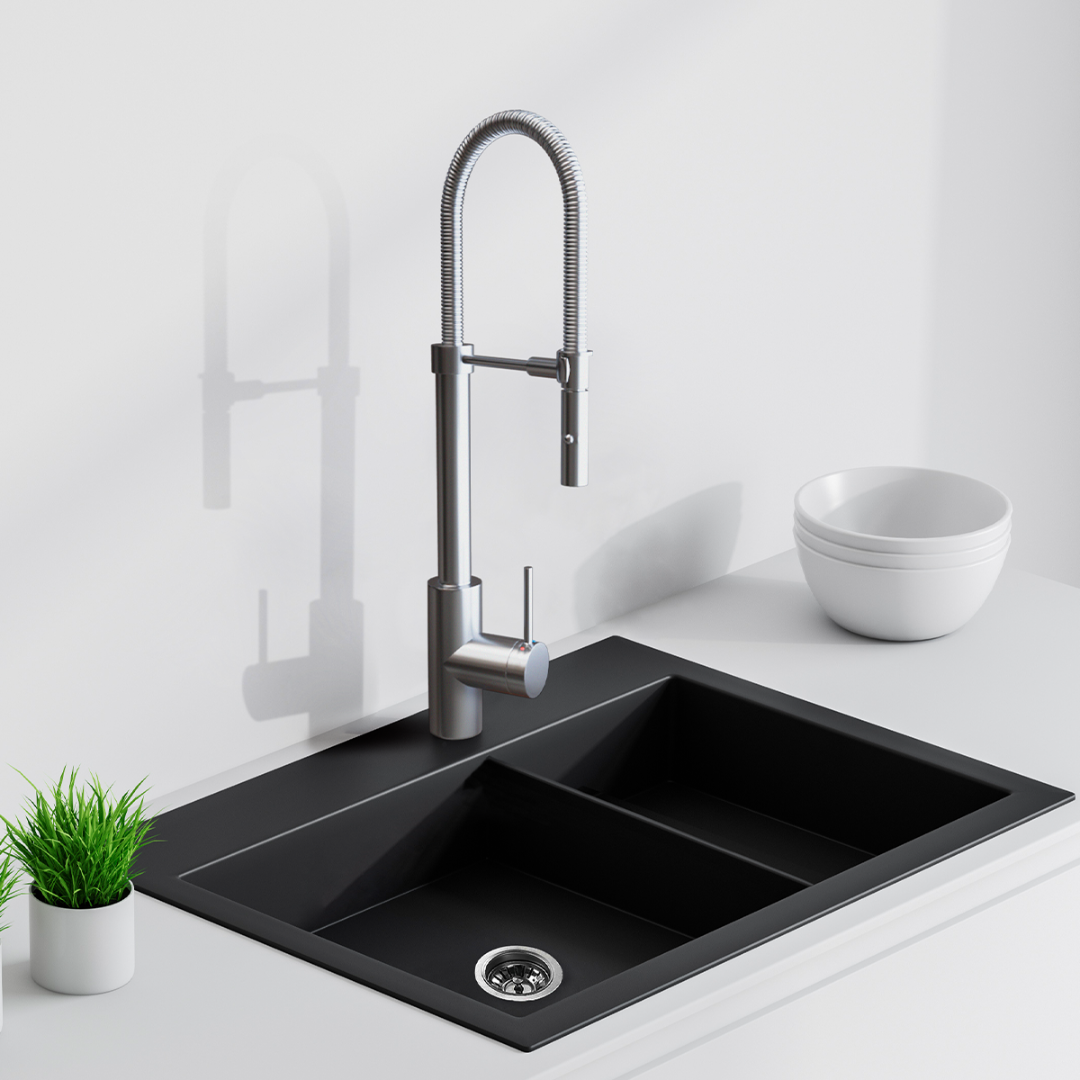 Llave Monomando cuello flexible 0.34 cm 0.1" KELE KSS1220