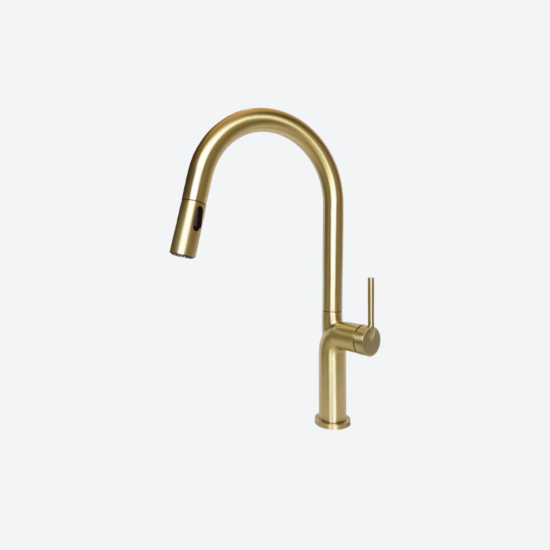 Llave monomando extraíble Gold PVD 41 cm KELE KSS1234-GD
