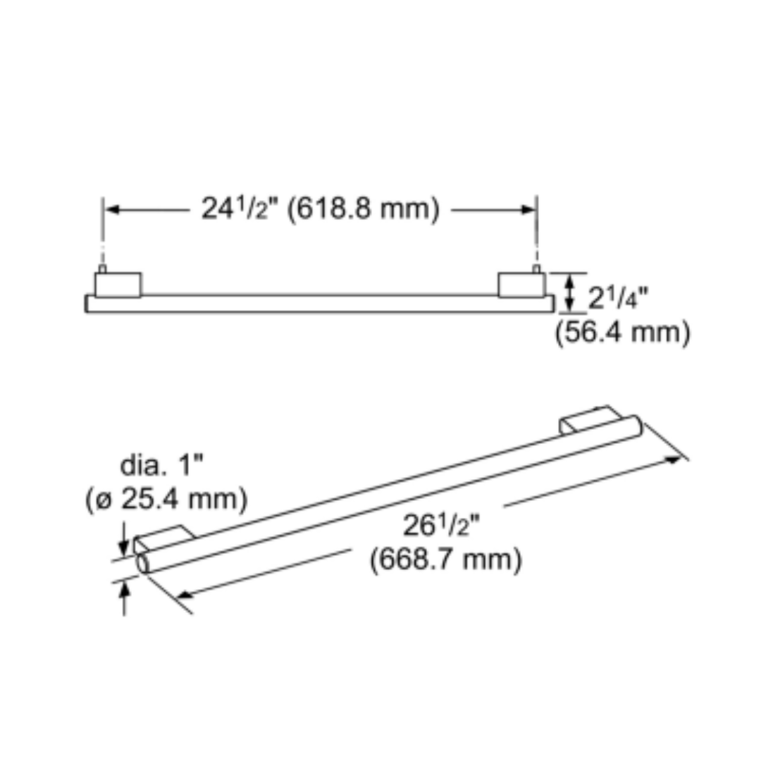 Kit de manijas de puerta Masterpiece 2 unidades 39.49 cm 15.55" THERMADOR MS3000IB10
