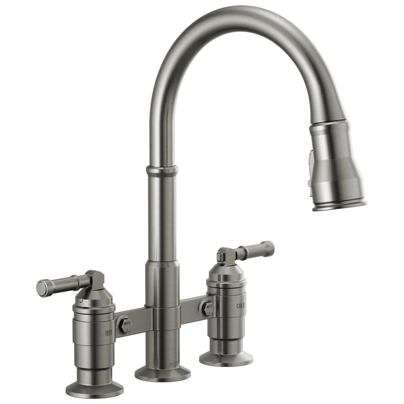 Mezcladora de Cocina Pull-Down de Puente - Broderick - Delta - jamesandstevenmx