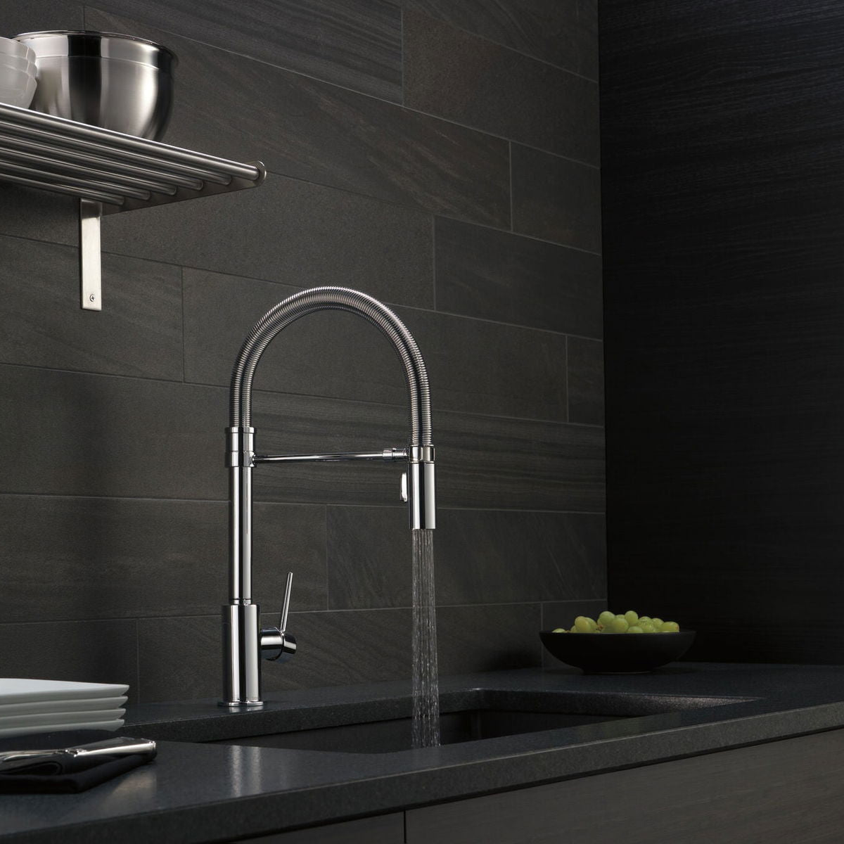 Monomando de Cocina Pull - Down Trinsic Delta - jamesandstevenmx