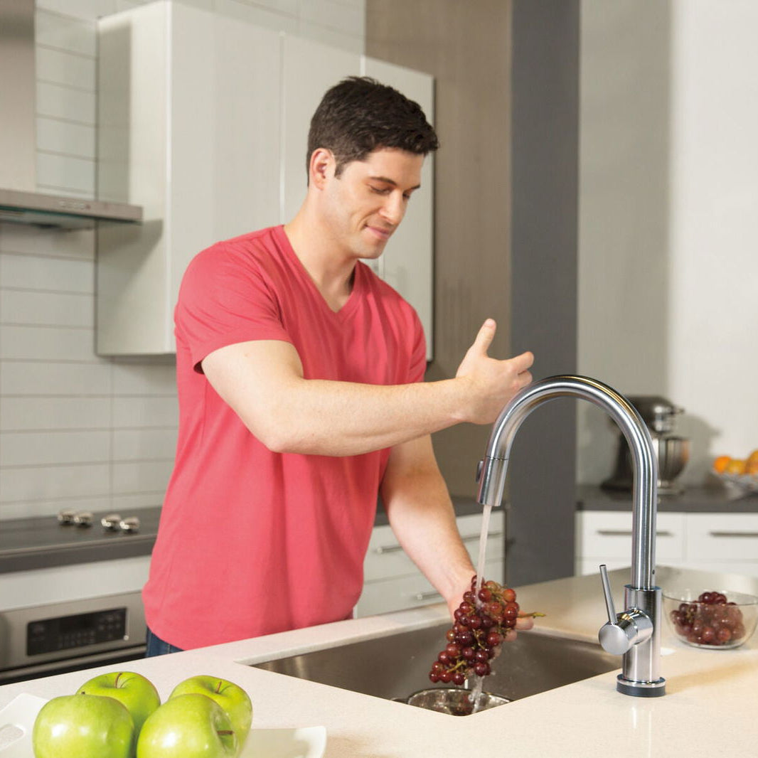 Monomando de Cocina Pull - Down con Tecnología Touch2o® Trinsic Delta - jamesandstevenmx