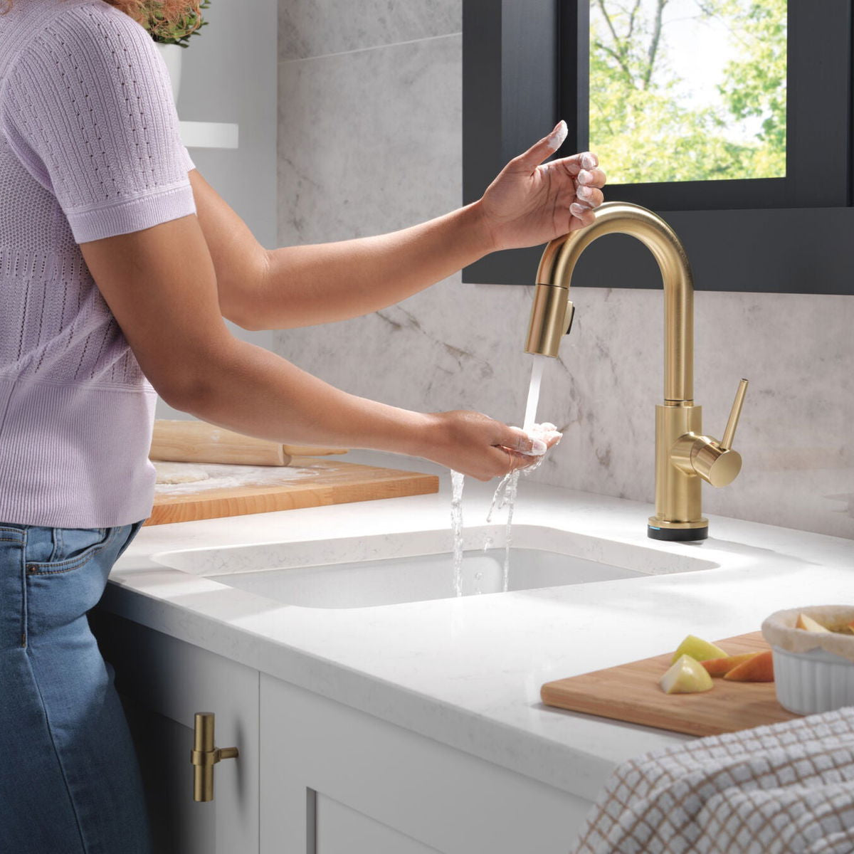 Monomandode para Bar Pull Down con Tecnología Touch2o® Trinsic Delta - jamesandstevenmx