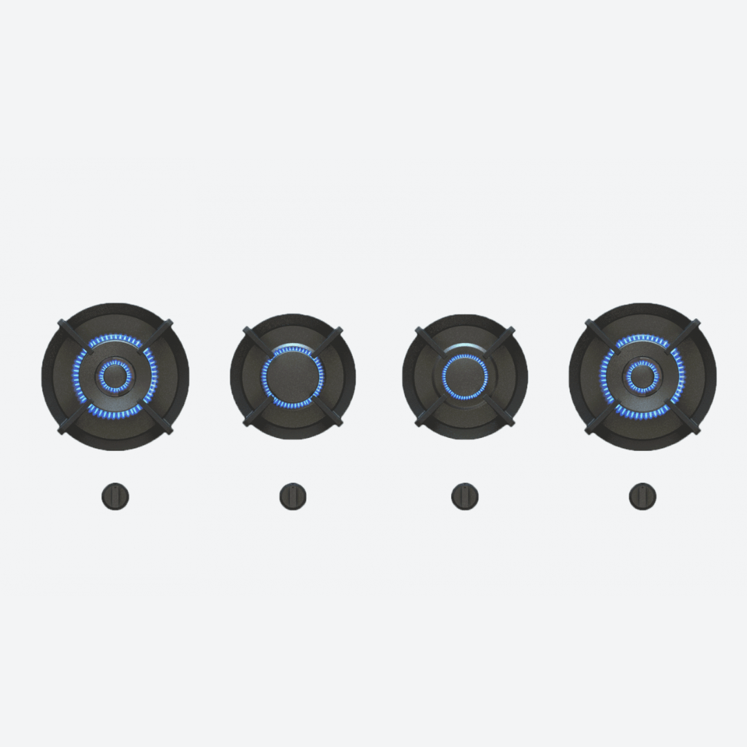 Parrilla Gas Natural DANAU 4 quemadores 115.73 cm 45.56″ PITT COOKING 52.01.04.113