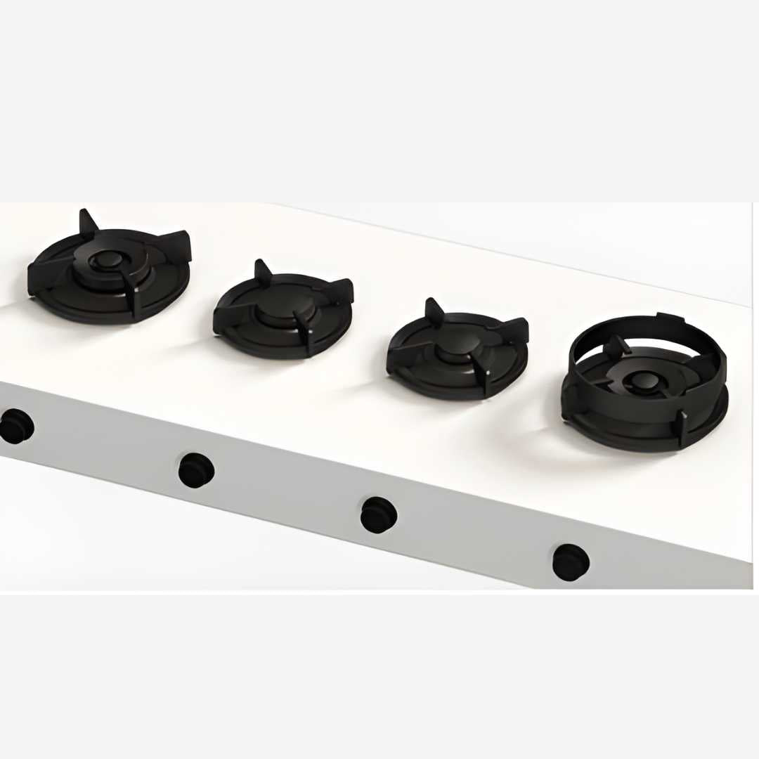 Parrilla de Gas empotrable 4 quemadores controles frontales DANAU 115.73 cm 45.56″ PITT COOKING 71.01.04.113