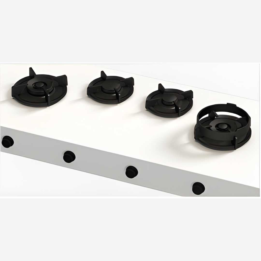 Parrilla de Gas empotrable 4 quemadores controles frontales DRUM 115.7 cm 45.56″ PITT COOKING 71.01.04.114