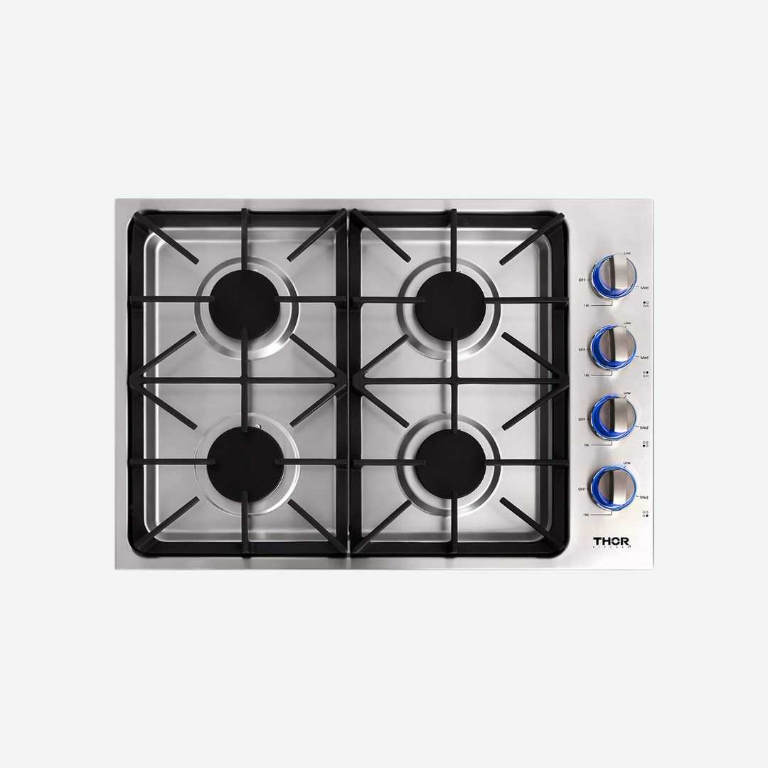 Parrilla de gas empotrable 30" (76cm) inox THOR TGC3001