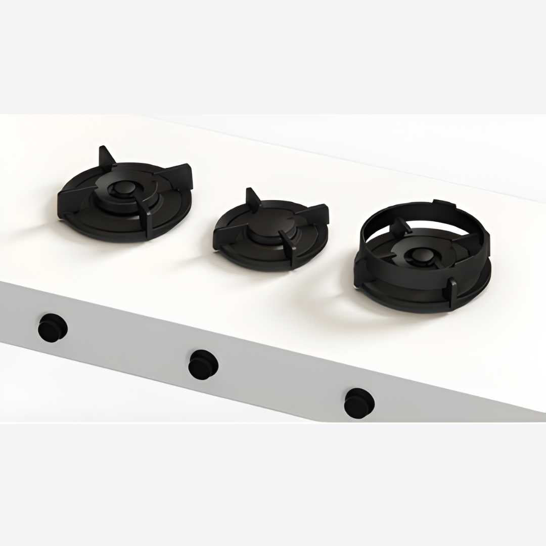 Parrilla de gas empotrable 3 quemadores controles frontales CUSIN 85.3cm 33.56″ PITT COOKING 71.01.04.111