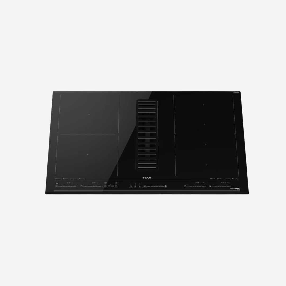 Parrilla vitrocerámica de inducción con campana integrada 80 cm 31.5" TEKA MAESTRO AFF 87601 MST BK