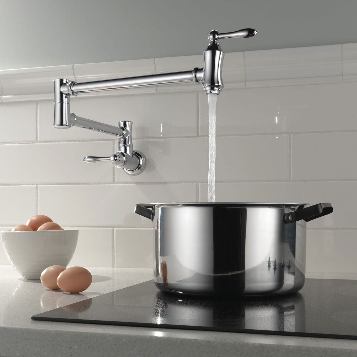 Pot Filler de Cocina de Pared- Delta - jamesandstevenmx