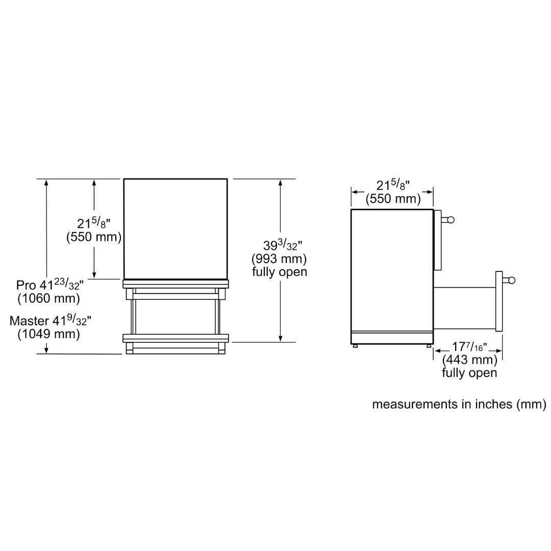 Refrigerador Bajo Encimera Manijas Masterpiece de 24" Freedom® Thermador - jamesandstevenmx