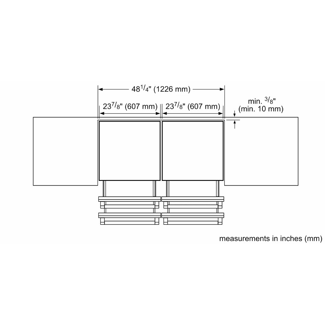 Refrigerador Bajo Encimera Manijas Masterpiece de 24" Freedom® Thermador - jamesandstevenmx