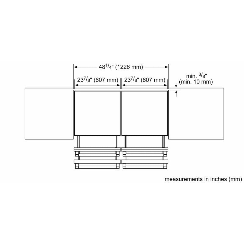 Refrigerador Bajo Encimera Manijas Masterpiece de 24" Freedom® Thermador - jamesandstevenmx