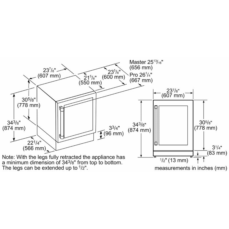 Refrigerador Bajo la Mesada Custom Panel de 24" Freedom® Thermador - jamesandstevenmx