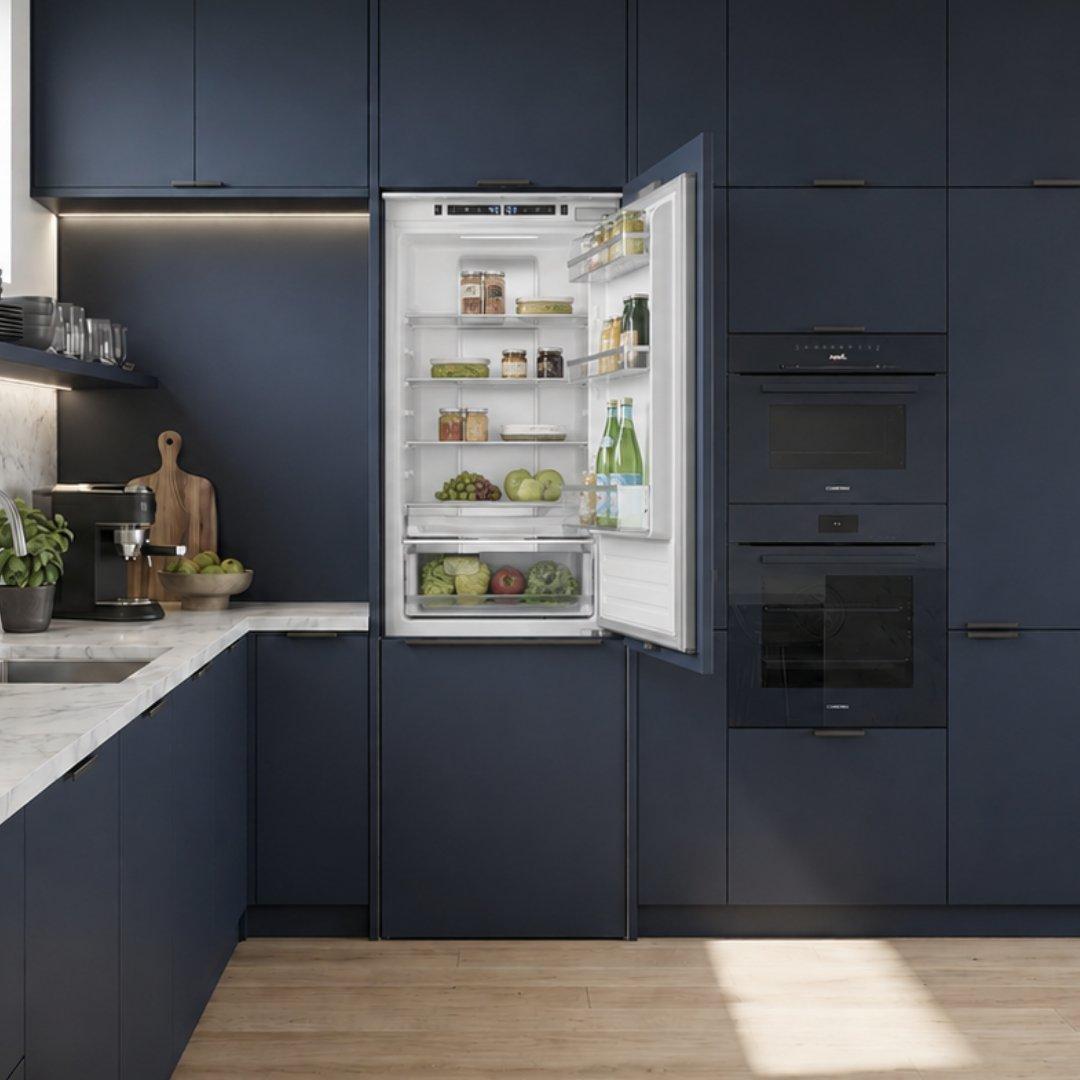Refrigerador bottom mount panelable de 24" BERTAZZONI REF24BMBPNB