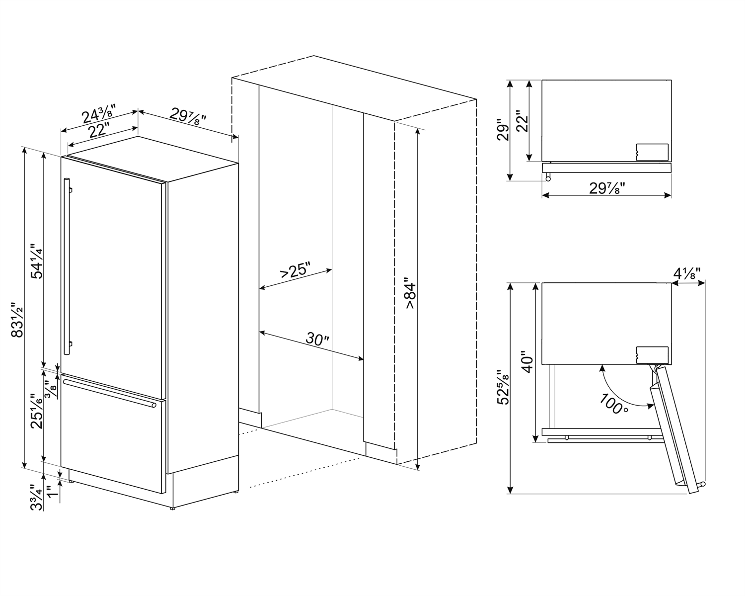 Refrigerador empotrable Universal SMEG - jamesandstevenmx