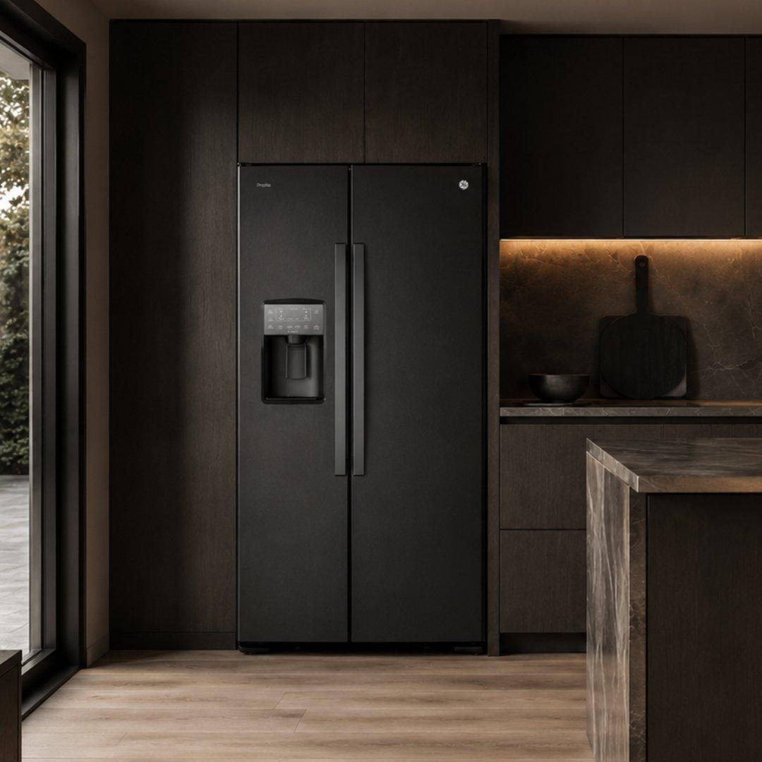 Refrigerador side by side de 22 p³ Dark Slate GE PROFILE PNM22MDTHDS
