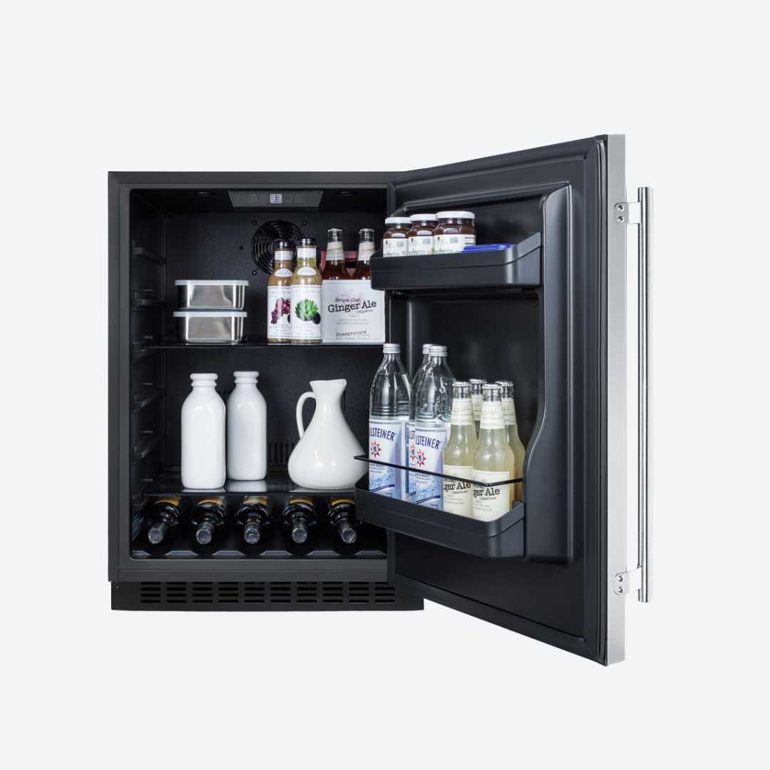 Refrigerador bajo encimera empotrable 24" 61cm SUMMIT AL54