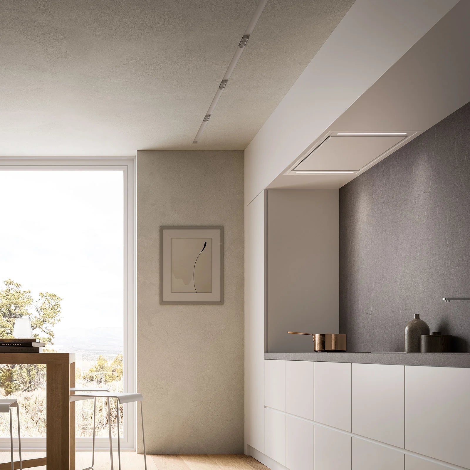 Campana de Plafón 120cm  FALMEC Stella 120 blanco