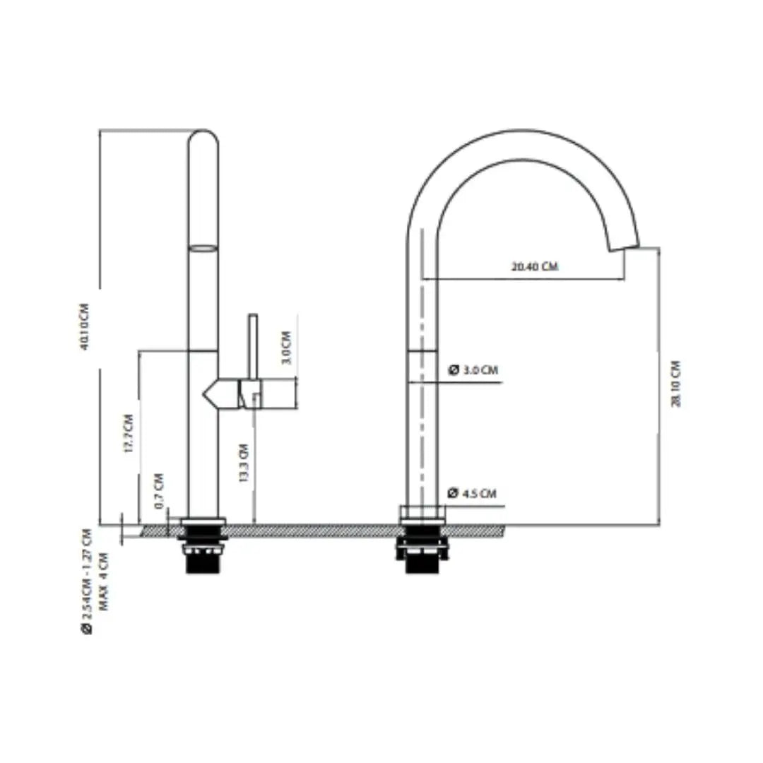 Grifo para cocina TECNOLAM - jamesandstevenmx