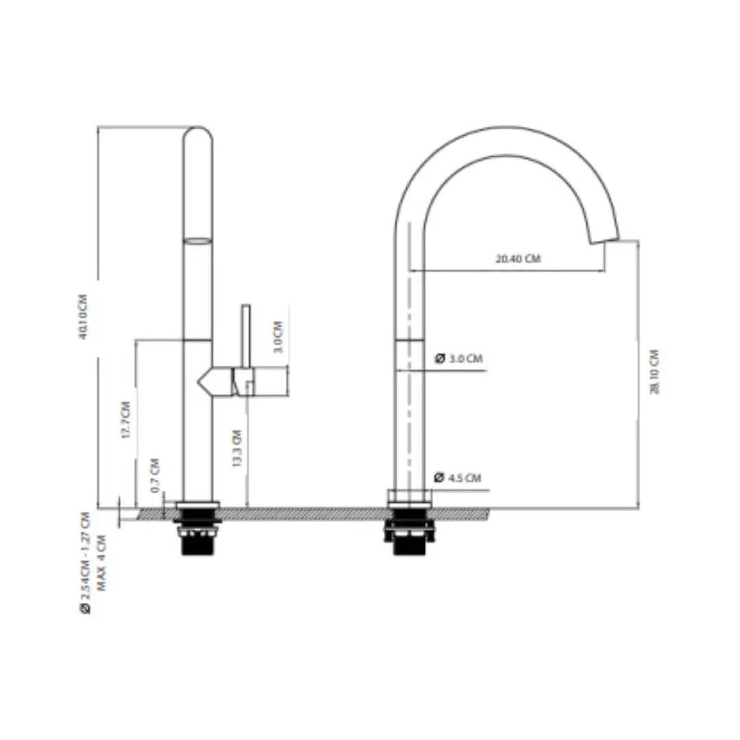 Grifo para cocina TECNOLAM - jamesandstevenmx