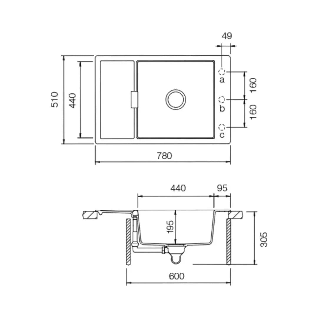 Tarja para cocina Eclipse Mono D-100xs - jamesandstevenmx