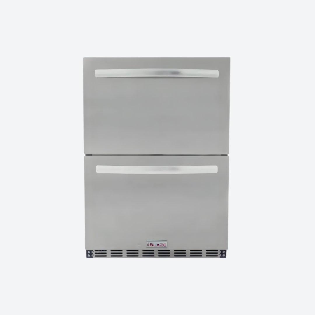 Cajón refrigerante doble para exteriores de 24" BLAZE BLZ-SSRF-DBDR5.1 - James & Steven