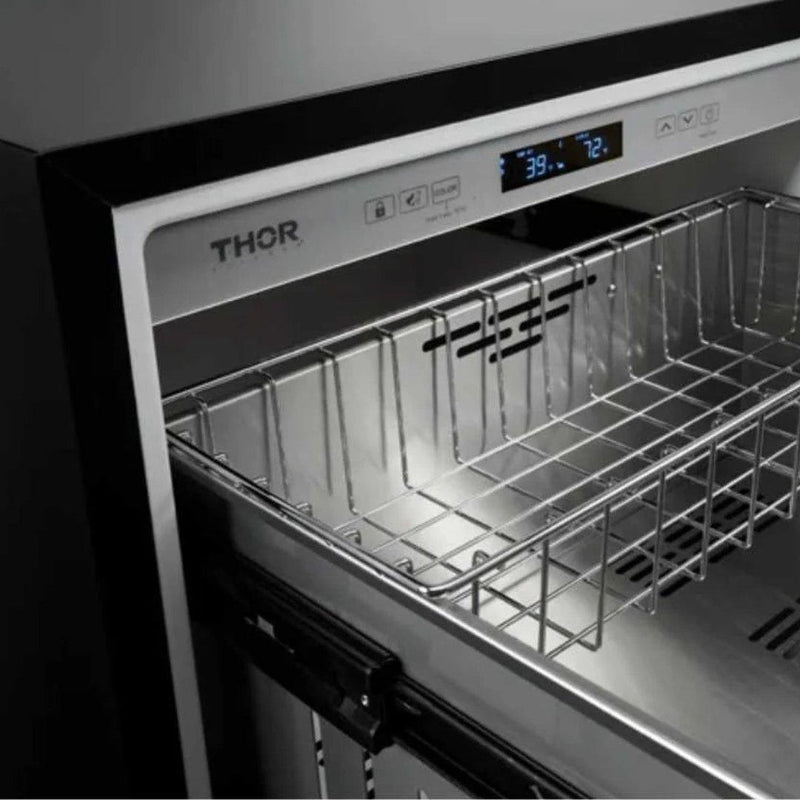 Cajón refrigerante Thor Kitchen de 24 pulgadas para interiores y exteriores en acero inoxidable