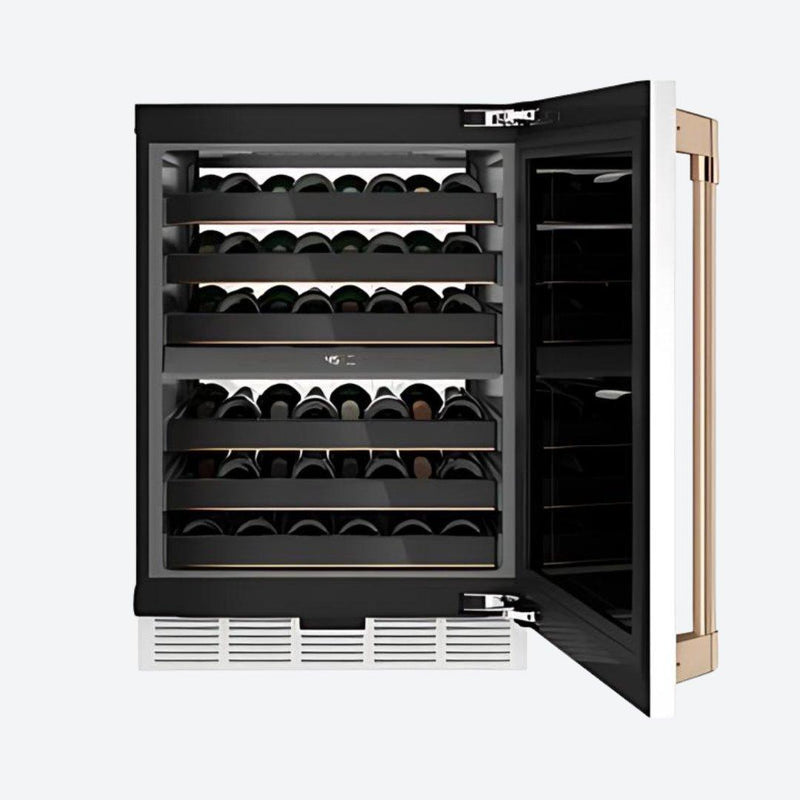 Cava de vinos Café Appliances de 24 pulgadas dual zone en acabado matte black con capacidad para 46 botellas